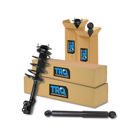 Image of TRQ Front and Rear Complete Strut Assembly & Shock Absorber Kit Complete Strut & Coil Spring Assembly Compatible with 2010-2015 Lexus RX350 2010-2014 RX450h