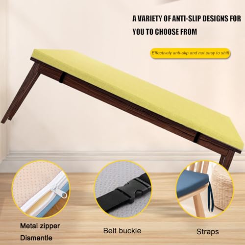 Coussin de banc antidérapant résistant à l'eau pour assise ferme - 5