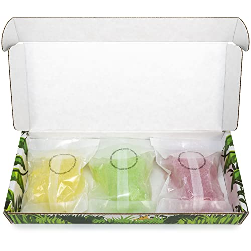 Velona Kids Soap – 3 Dinobars | Gift For Girls And Boys | Colored Dinosaurs For All Skin Types | Natural Oils And Ingredients, Fun Bath Time For Children | Made In Usa (3 Bars) #TOP3