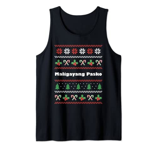 Maligayang Pasko Tagalog Christmas Tank Top