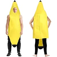 Disfraz de Plátano para Adultos Hombre y Mujer Unisex, Divertido