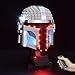 Sunery Set di luci per Lego 75328 Star Wars Mandalorian casco con telecomando LED set di illuminazione compatibile con Lego 75328 (senza modello Lego)