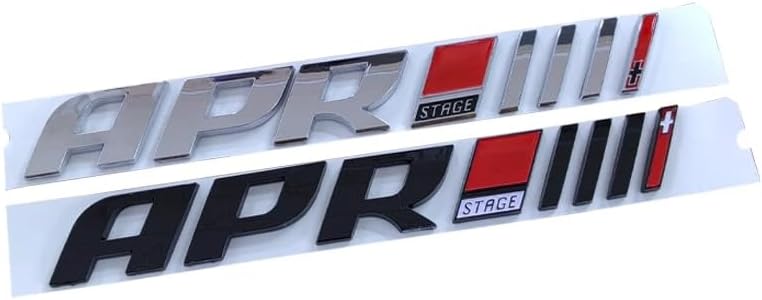 Style APR Badge lettering Emblem Gloss Black for Performance Car Stage 3 APR Badge Emblem