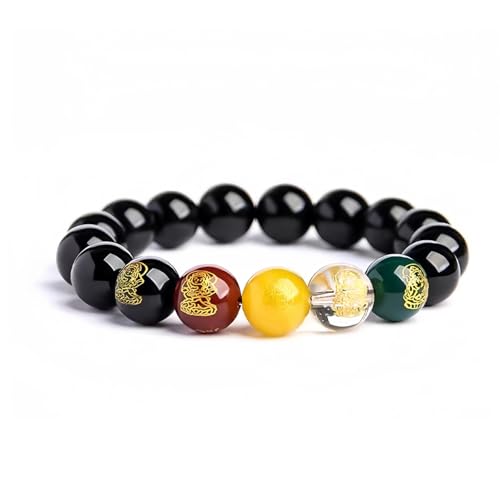 Pulsera Feng Shui Vermillion Stone 12mm para Hombre y Mujer miniatura 1
