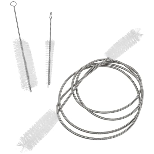 QUMIIRITY Kit de Limpieza para Trompeta Cepillos de Nylon y Acero Inoxidable 3 Piezas para Pistones...