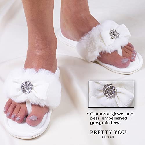 London Womens Toe Post Amelie - Cream2