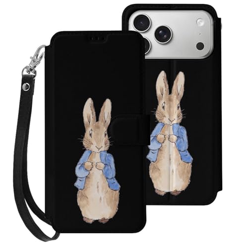 iPhone17 Pro Max用ケース 手帳型 ピーターラビット アイフォン17 Pro Max用ケース 財布型 スマホケース PUレザー おしゃれ カード収納 スタンド機能 携帯カバー 耐衝撃 2025年新型