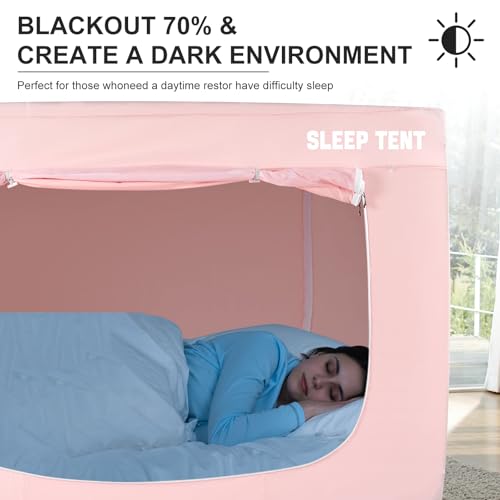 Tienda de campaña para cama individual con espacio de privacidad 3