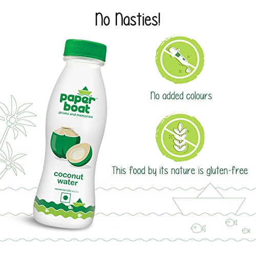 Image of Paper Boat Coconut Water, Refreshing Coconut Flavour, Vital Minerals (Pack of 18, 200ml Each)