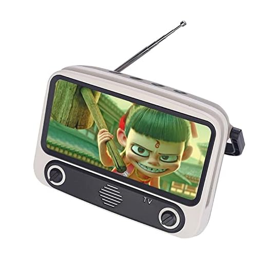 Mini Retro FM Bluetooth Radio Bärbar Telefonhållare Hemmabio Fest Musikspelare Högtalare, Grå (Grå) (FM Radio)