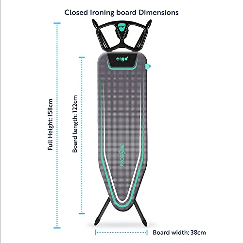 Minky Ergo Mint Prozone Ironing Board, Black, 122 x 38cm [Amazon Exclusive] - 3