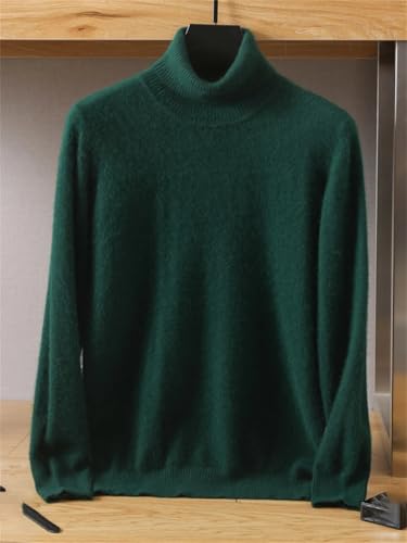 Men’S Fleece Wool Sweater Turn-Down Collar Pullover Business Casual Office Wear Long Sleeve Jumper3