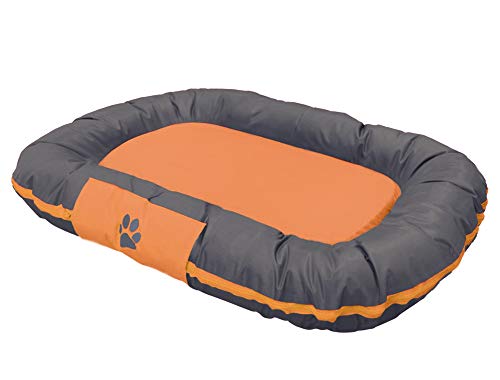 Cojín Classic Reno Nobby naranja de perro mediano y cama rectangular 2