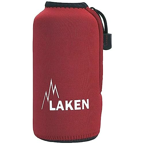 Laken Capa de neoprene vermelha para garrafas de alumínio 0,6 L Laken