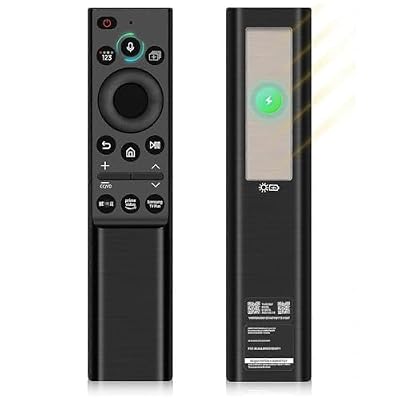 Replacement Solar Voice Remote Control for Samsung Smart TV BN59-01357A, Bluetooth Rechargeable Controller for Neo QLED, The Frame, Crystal UHD 4K 8K Series, BN59-01357F