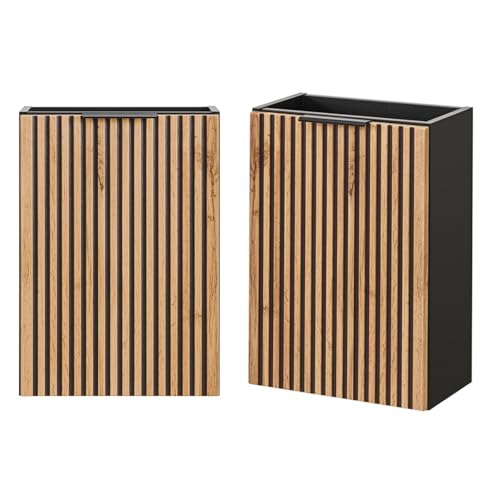 Lomadox Waschtischunterschrank 40 cm Waschbeckenunterschrank Unterschrank Badschrank Tür anthrazit...