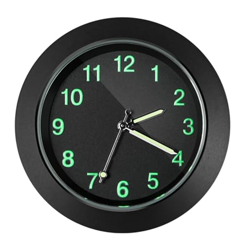 Horloge de voiture - Petite minuterie de tableau de bord, jauge de ventilation portable | Pièce de montre montable adhésive, outil de temps décoratif compact, horloge élégante avec configuration de la