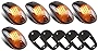 Cab Roof Marker Lights for 2003-2016 Dodge Ram 1500 2500 3500 Top Light Roof Running Lamp (Smoked Lens with 16 Amber LEDs)