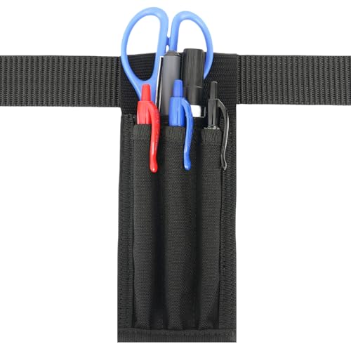 Soporte para bolígrafo de cinturón, Protectores de Bolsillo para bolígrafos y lápices, Bolsa táctica para Trabajo al Aire Libre, Bolsa organizadora de Bolsillo Desmontable para bolígrafos Molle,