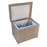 Loberon Kühlbox Karamea, von Hand geflochten, nachhhaltig, seitliche Tragegriffe...