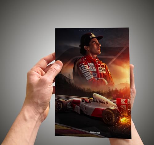 Image of F1 Posters for Wall Set of 8 A4 Size 300 GSM - Formula One Merchandise Stickers Poster Wallpaper for Wall Gifts - Merch Gift Ideas - Car Poster gifts for boys