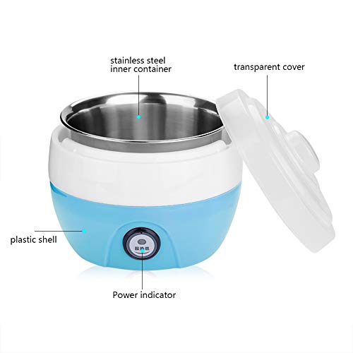 Fishlor FISHLORM48IG2XG56-02 Automatic Yogurt Maker, 1L Household Electric Automatic Yogurt Yoghurt Diy Maker Stainless Steel Inner Container 220V thumb #5