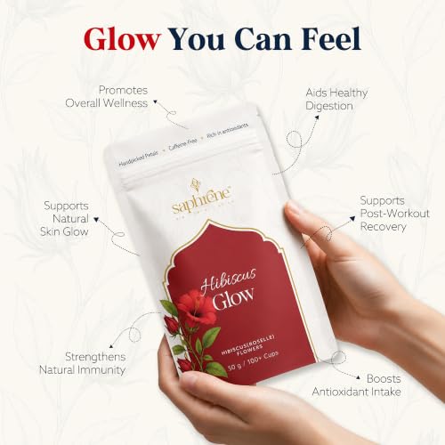 Image of Saphrene Hibiscus Flower Tea - 50g | 100+ Cups Herbal Tea