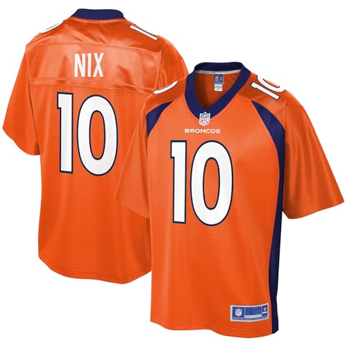 Men's Bo Nix Denver Broncos Orange Pro Line Jersey