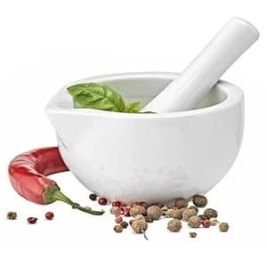 Glamza Mini Porcelain Mortar and Pestle Set
