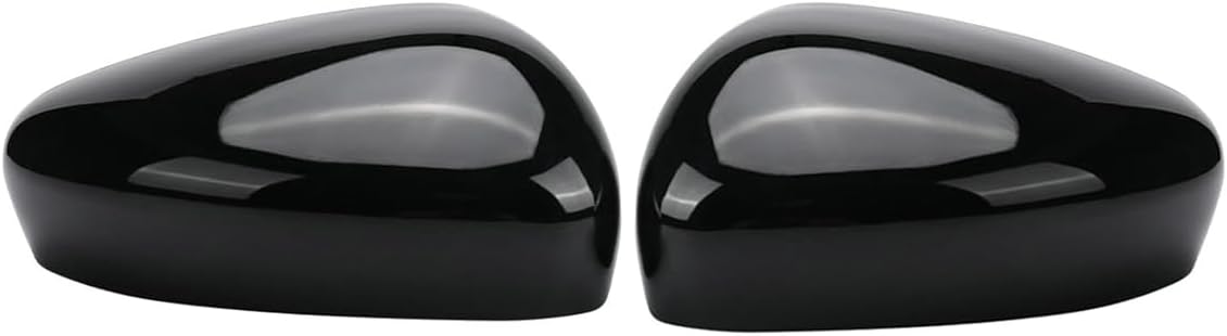 Black Side Door Wing Mirror Cover Rearview Mirror Shell Housing Cover for Ford Escape SEL/SE/S 2020 2021 2022 2023 2024 Replacement(Only fit Without turn light model) (Left and Right Side)