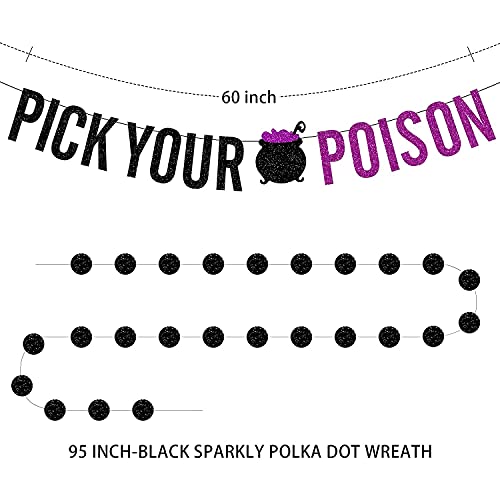 Halloween Party Decorations For Adults Pick Your Poison Banner Hocus Pocus Halloween Decorations Halloween Party Supplies Witch Theme Party Decorations Hocus Pocus Party Supplies #TOP4
