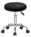 LOVECRAZY Taburete Giratorio con Ruedas Silla Belleza para Peluquería, Cosmética, Dentista, Silla de Trabajo Profesional Giratoria con Ruedas (Negro 1)