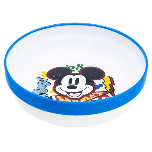 Bol pour enfant réutilisable bicolore avec base antidérapante Mickey