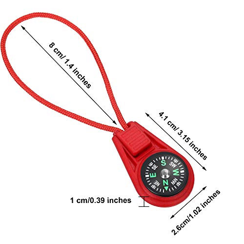 10 Bussole Da Moschettone Multicolore - Mini Bussola Per Escursionismo E Sopravvivenza - Foto 8