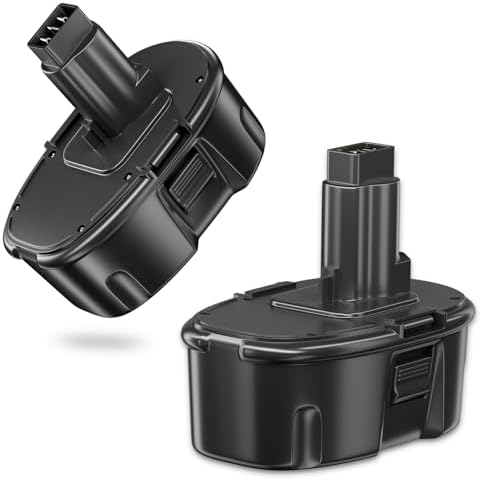 Lot de 2 batteries lithium-ion de rechange 6,5 Ah pour batterie Dewalt