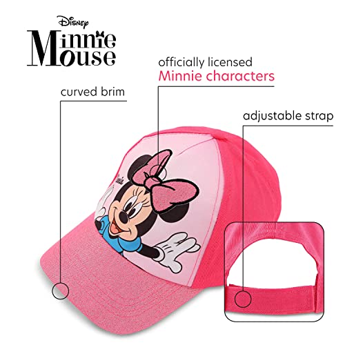 Image of Disney Girls' Frozen Baseball Cap - Princess Elsa and Anna Curved Brim Strap Back Hat (2T-7)