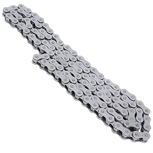 QAZAKY 415 Chain 110L Link Heavy Duty for 49cc 50cc 60cc 66cc 70cc 80cc 2-stroke 4-stroke Engine Motor Motorized Bicycle Mini Pit Dirt Bike Scooter ATV Minibike Chopper Motorcycle Motorbike 415-110L