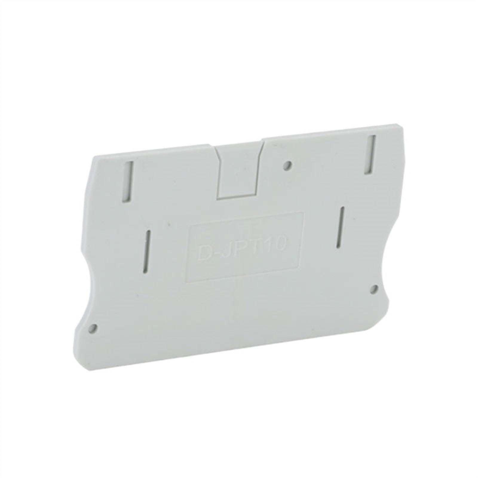 10 Uds. Placa de barrera de D-PT10 for conector electrónico de cable PT 10, accesorios de bloque de terminales de carril Din, cubierta final de plástico D-PT 10
