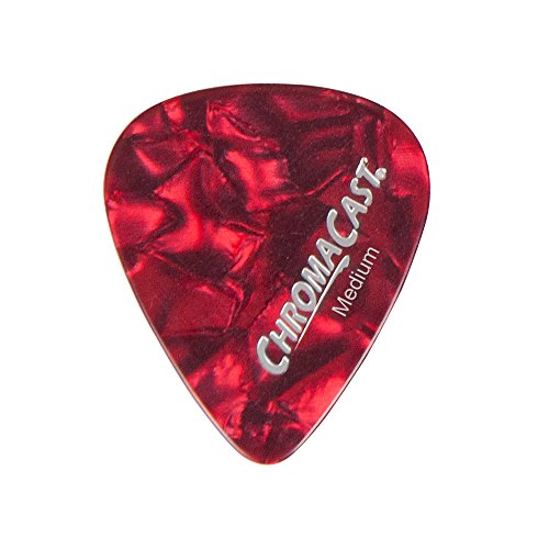 Chromacast Pearl Celluloid Guitar Pick 10 Pack, Medium Gauge (.73Mm) #TOP6