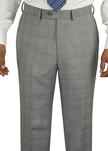 Marzzotti Eleganz Men's Modern Fit Two Button Suit (42 Short US / 52 Short EU, Gray)3