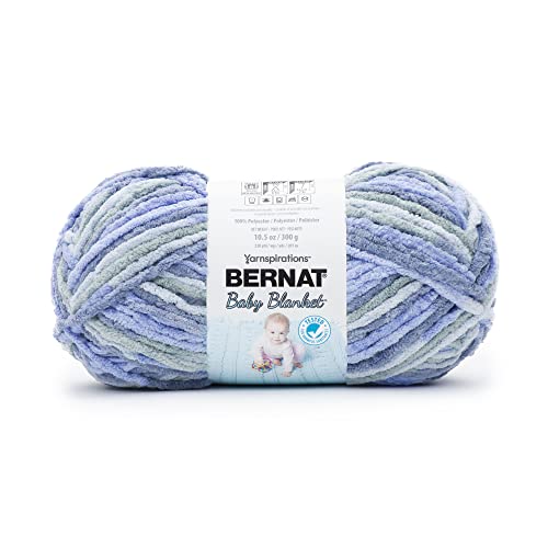 Image of Bernat Baby Blanket BB Lovely Blue Yarn - 1 Pack