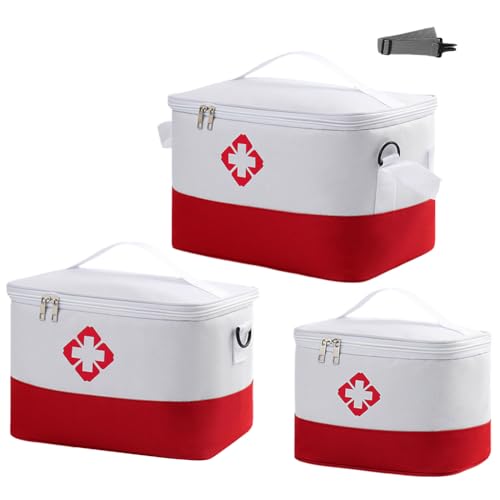 Bärbart första hjälpen-set Asudaro S/M/L 1/3 st husapotek Oxford-tyg nödförnödenheter väska med stor kapacitet för hemmet bil resor camping lastbil vandring sport kontor fordon utomhus