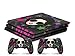 Skins4u Design Aufkleber Skin Schutzfolie passend für Playstation 4 PS4 Pro + 2 Controller Skins Disco