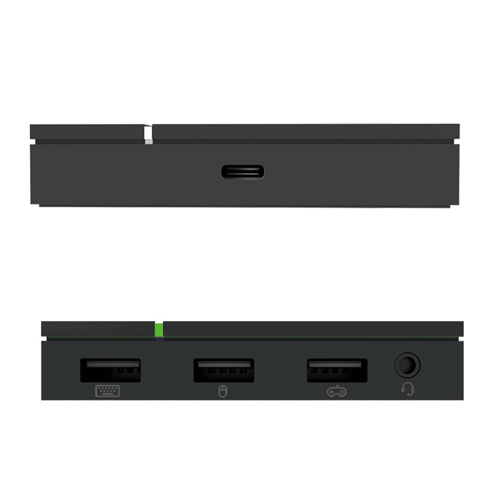USB Gaming Adapter mit 3, 5-mm Kopfhöreranschluss, Tastatur Maus Controller Adapter für Konsolen Gaming Zubehör, geringe Latenz