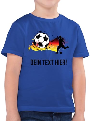 Kinder T-Shirt Jungen - 2026 Fussball WM Fanartikel - Fußballer Germany...