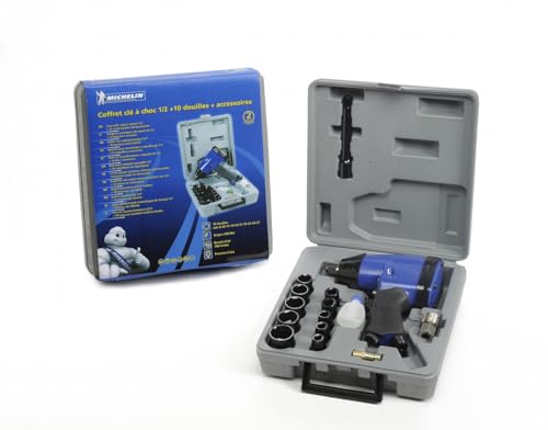 MICHELIN CA-6710850000 - Juego llave de impacto (cromo vanadium) 260 lt. min. - Torque max. 350 Nm, negro