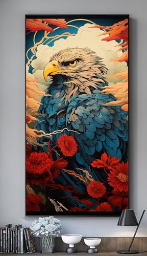 Broderie diamant 5D hibou au design raffiné pour une décoration murale haut de gamme