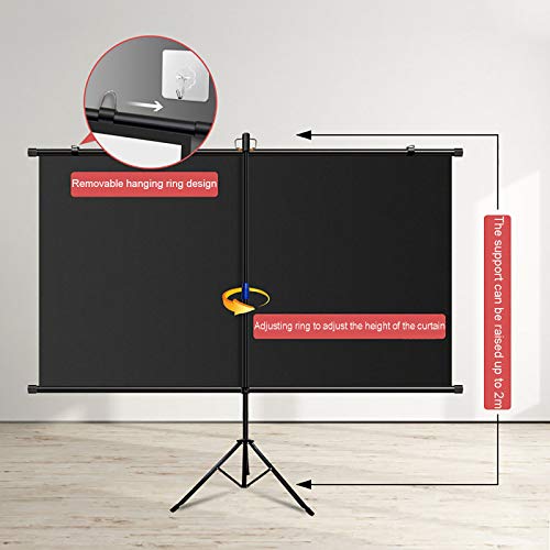 Pantalla portátil para proyector con trípode 72 pulg 16:9 miniatura 2