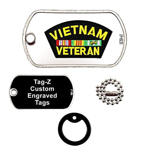 Vietnam Veteran Luggage Tag - Military Dog Tag Customization