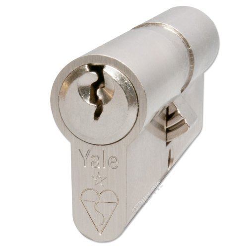 Yale KM4045-NP- KM Superior 1 star Euro Cylinder lock - 40/45 (95mm) / 40:10:45 - Nickel Finish- High Security